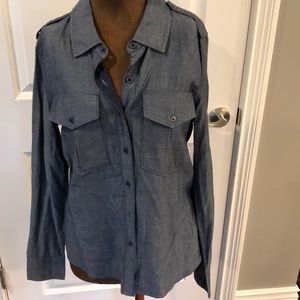 Level 99, size Medium denim button down